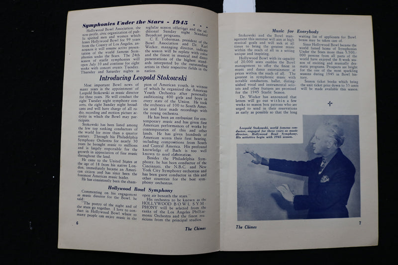 1945 HOLLY BOWL EASTER SUNRISE SERVICE PROGRAM - K 1811