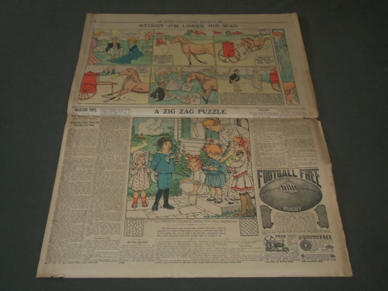 1908 OCTOBER 4 SUNDAY BOSTON GLOBE SUPPLEMENT PART 2 - COLOR COMICS - NP 2793