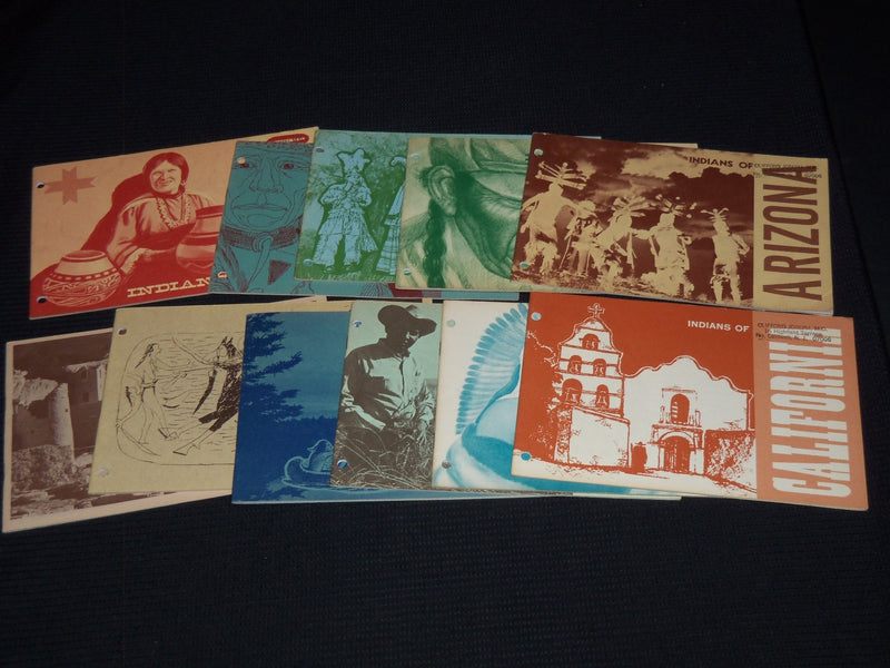 1965-1968 INDIANS OF SERIES LOT OF 11 - SOFTCOVER BOOKS - NICE PHOTOS - J 7418