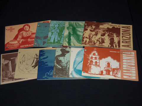1965-1968 INDIANS OF SERIES LOT OF 11 - SOFTCOVER BOOKS - NICE PHOTOS - J 7418