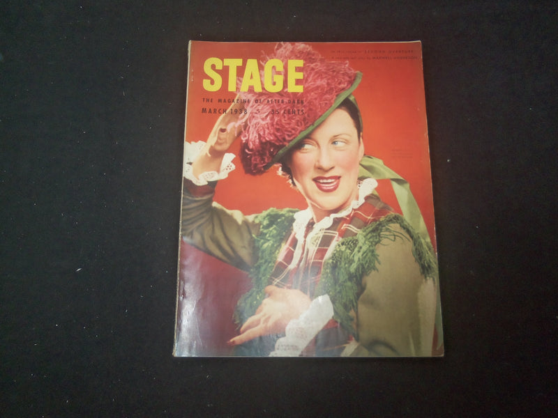 1938 MARCH THE STAGE MAGAZINE - BEATRICE LILLIE COVER - SP 1520J