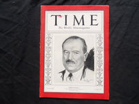1932 JUNE 20 TIME MAGAZINE - CHILE'S CARLOS G. DAVILA - T 326