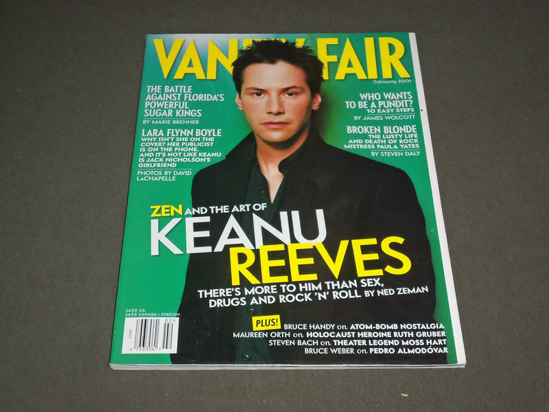 2001 FEBRUARY VANITY FAIR MAGAZINE - KEANU REEVES - SP 4380