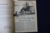 1945 HOW TO STOW AND TAKE CARE OF FOOD ON SHIPBOARD SOFTCOVER BOOK - K 967