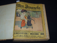 1911 MON DIMANCHE REVUE POPULAIRE ILLUSTREE FRENCH BOUND VOLUME - KD 3352G