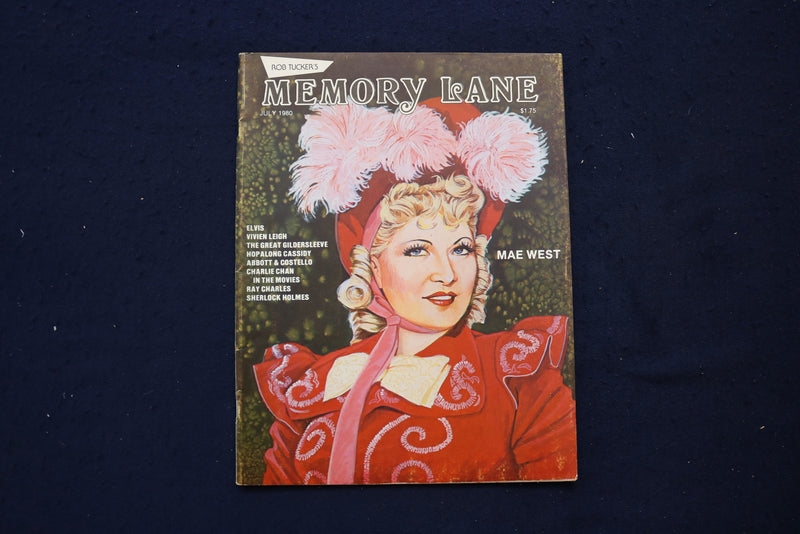 1980 JULY MEMORY LANE MAGAZINE - MAE WEST COVER - E 18881