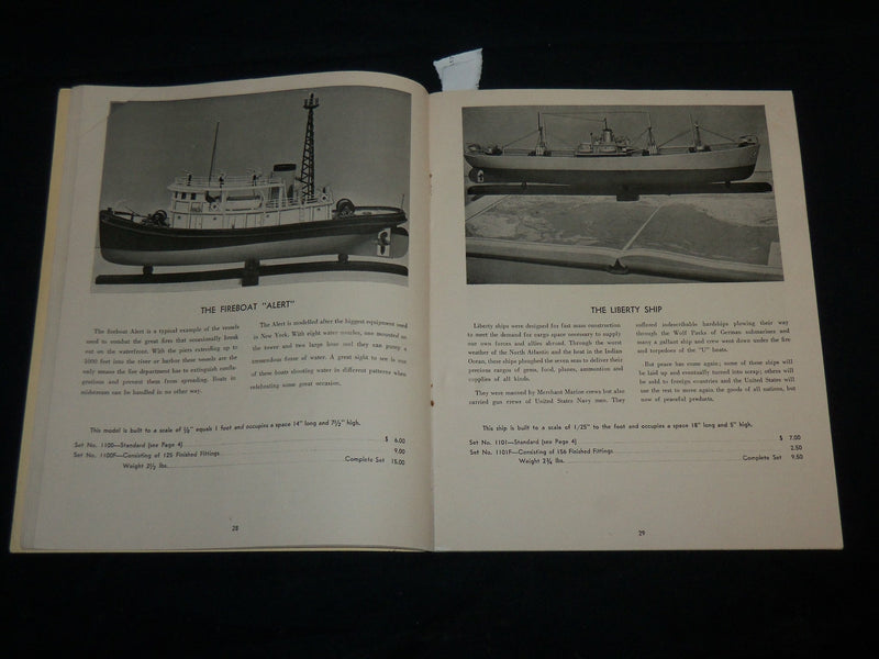 1951 MARINE MODEL CO. CATALOG - NEW YORK - THE SLAVER - J 6629