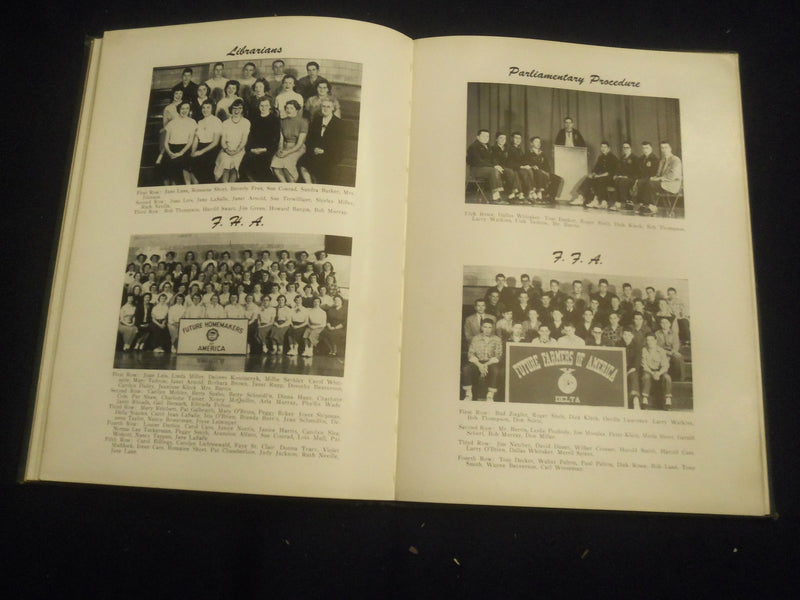 1954 THE DEL-HI DELTA HIGH SCHOOL YEARBOOK - DELTA, OHIO - YB 2753