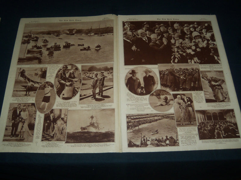 1927 JULY 3 NEW YORK TIMES PICTURE SECTION - AVIATORS - GREAT PHOTOS - NT 7392