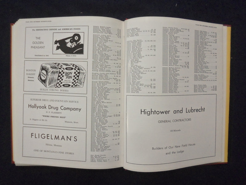 1956 THE SENTINAL MONTANA STATE UNIVERSITY YEARBOOK -MISSOULA, MONTANA - YB 3295