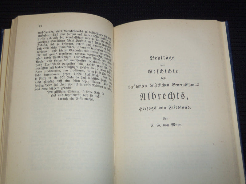1915 DIE HAUPTQUELLEN ZU SCHILLES WALLENSTEIN BOOK - GERMAN - KD 7857