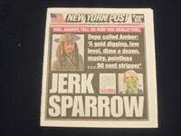 2020 JULY 11 NEW YORK POST NEWSPAPER - NHL IS BACK AND CHASE FOR STANLEY CUP ON