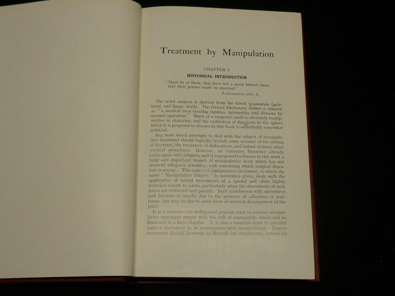 1948 TREATMENT BY MANIPULATION BOOK BY A. G. TIMBRELL FISHER - 5TH EDN- KD 2765Y