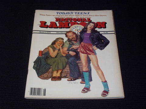 1978 AUGUST NATIONAL LAMPOON MAGAZINE - TODAY'S TEENS FRONT COVER - E 3279