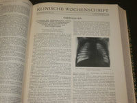 1927-1935 KLINISCHE WOCHENSCHRIFT GERMAN VOLUME LOT OF 5 - R 7