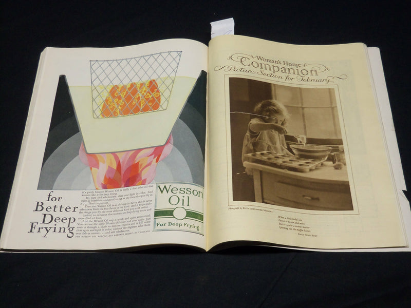 1928 FEBRUARY WOMAN'S HOME COMPANION MAGAZINE - GREAT COVER & ADS - ST 4878W