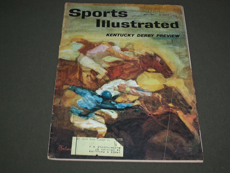 1961 MAY 1 SPORTS ILLUSTRATED MAGAZINE - KENTUCKY DERBY PREVIEW - SP 9007