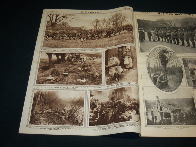 1915 JANUARY 17 NEW YORK TIMES ROTO PICTURE SECTION - FRENCH SOLDIERS - NT 8946