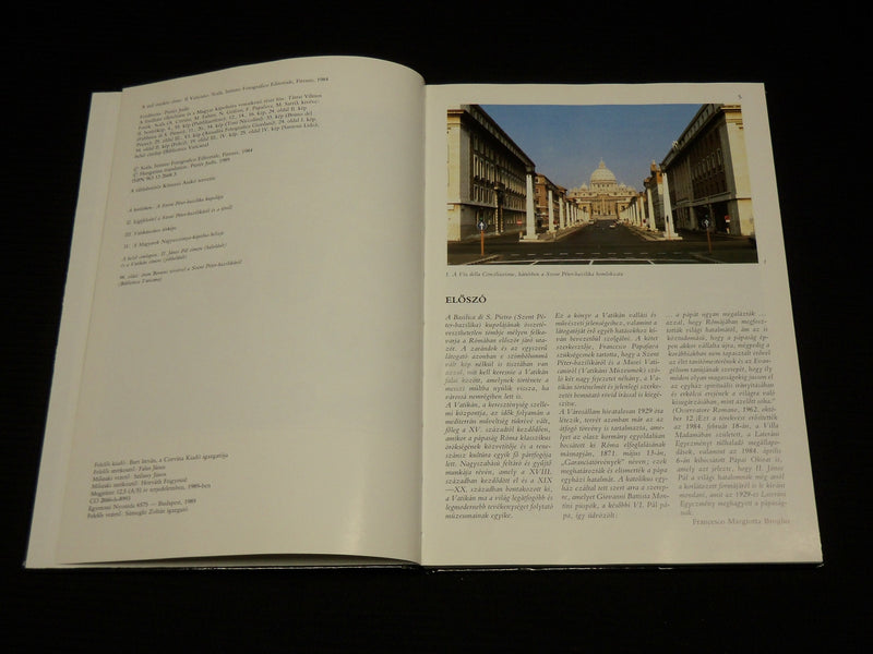 1989 A VATIKAN HARDCOVER BOOK BY FRANCESCO PAPAFAVA - HUNGARIAN - R 724M