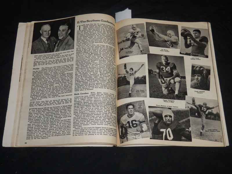 1948 ILLUSTRATED FOOTBALL ANNUAL MAGAZINE - CHUCK BEDNARIK COVER - J 5749