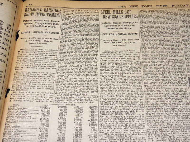 1919 DECEMBER 21 NEW YORK TIMES - UNDERWOOD MOVES FOR TREATY ACCORD - NT 8536