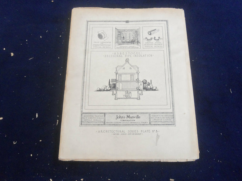 1929 MAY THE ARCHITECT MAGAZINE - NICE COVER, MANY PLATES & PHOTOS - ST 7268