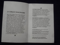 1987 LE CIRQUE IMAGINAIRE PROGRAM - VICTORIA CHAPLIN SIGNED - J 9720