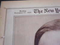 1928 NOV 11 NEW YORK TIMES ROTO SECTION -HERBERT HOOVER PRESIDENT ELECT- NT 6913
