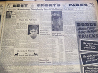 1941 AUGUST 20 CLEVELAND NEWS NEWSPAPER - STRIKE HALTS DETROIT TROLLEY - NT 7414