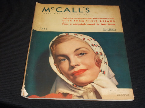 1938 JULY MCCALL'S MAGAZINE - NICE COLOR COVERS & ADS - E 1155