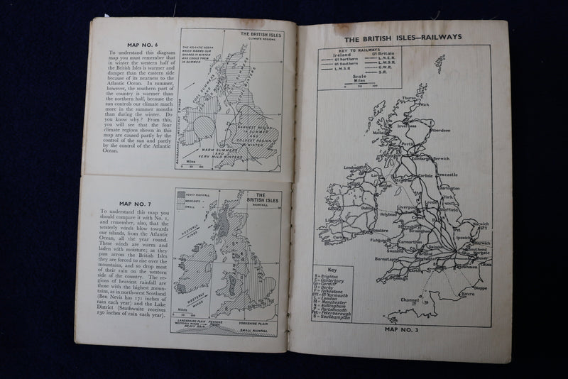 1900'S LIFE & WORK IN THE BRITISH ISLES - LOOK & LEARN - MAPS -GEOGRAPHY - K 878
