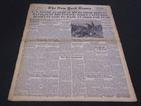 1945 APRIL 12 NEW YORK TIMES - U. S. 9TH AT ELBE NEAR BERLIN - NT 4372