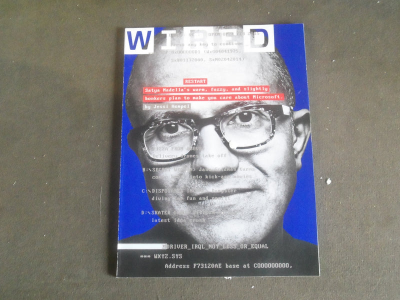 2015 FEBRUARY WIRED MAGAZINE - SATYA NADELLA COVER - B 5341O