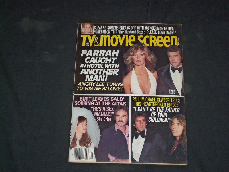 1978 APRIL TV & MOVIE SCREEN MAGAZINE - FARRAH FAWCETT COVER - CW 1099