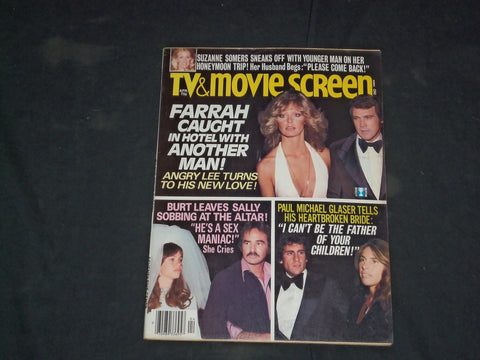 1978 APRIL TV & MOVIE SCREEN MAGAZINE - FARRAH FAWCETT COVER - CW 1099