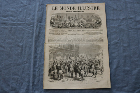 1864 FEB 6 LE MONDE ILLUSTRE MAGAZINE - CONFLIT DANO-ALLEMAND - FRENCH - NP 8443