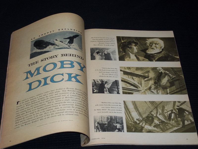 1956 FEBRUARY ARGOSY MAGAZINE - SMALL BOAT PREVIEW FRONT COVER - E 5311