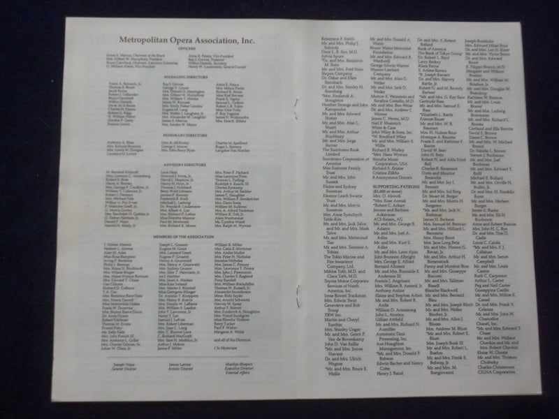 1991 MAR 26 I PURITANI SIGNED PROGRAM- CHRIS MERRITT, PAOLO GAVENEELI + 2 OTHERS