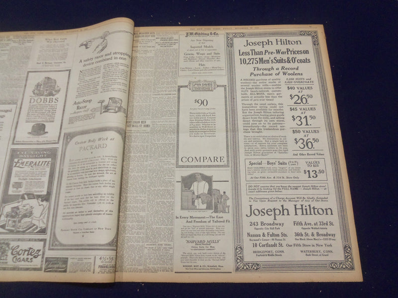 1920 NOVEMBER 12 NEW YORK TIMES - ENGLAND HONORS UNKNOWN SOLDIER - NT 8452