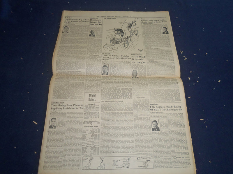 1964 FEBRUARY 20 THE MORNING TELEGRAPH -ROMAN BROTHER TAKES EVERGLADES - NP 5555