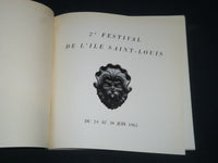 1965 2E FESTIVAL DE L'ILE SAINT-LOUIS FRENCH PROGRAM - J 3991
