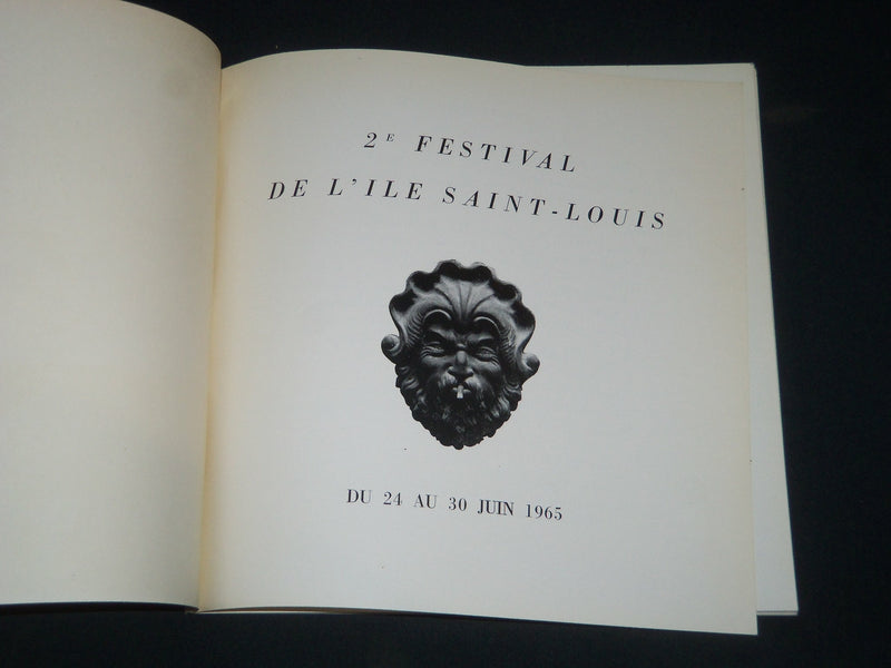 1965 2E FESTIVAL DE L'ILE SAINT-LOUIS FRENCH PROGRAM - J 3991