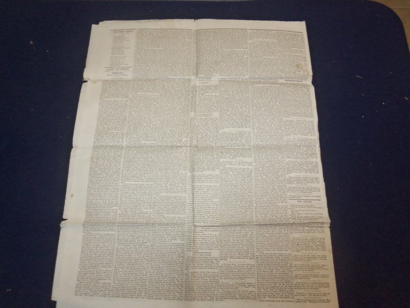 1849 APRIL 28 MASSACHUSETTS PLOUGHMAN NEWSPAPER - FREEMONT'S EXPEDITION- NP 5166