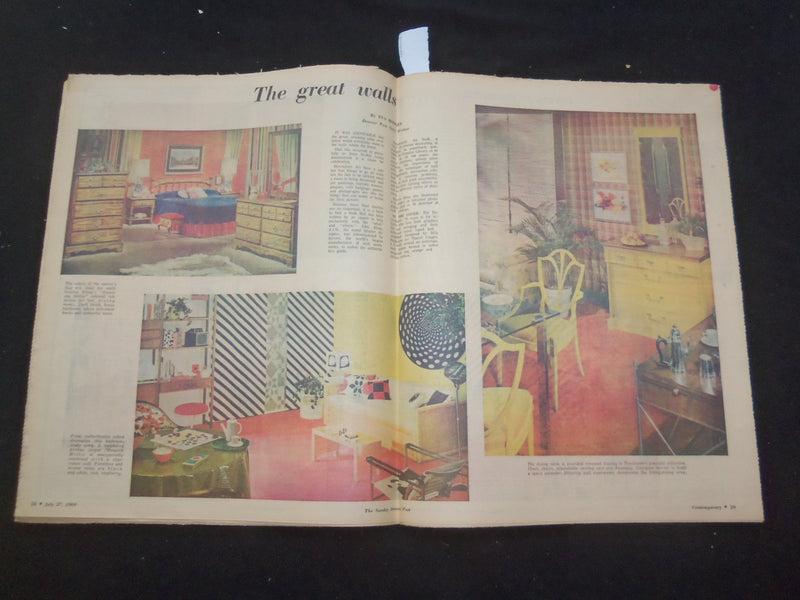 1969 JULY 27 DENVER POST CONTEMPORARY SECTION - THE GREAT WALLS - NP 8059