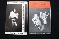 1972-1973 ELVIS PRESLEY VOICE MAGAZINES - LOT OF 4 - K 2448