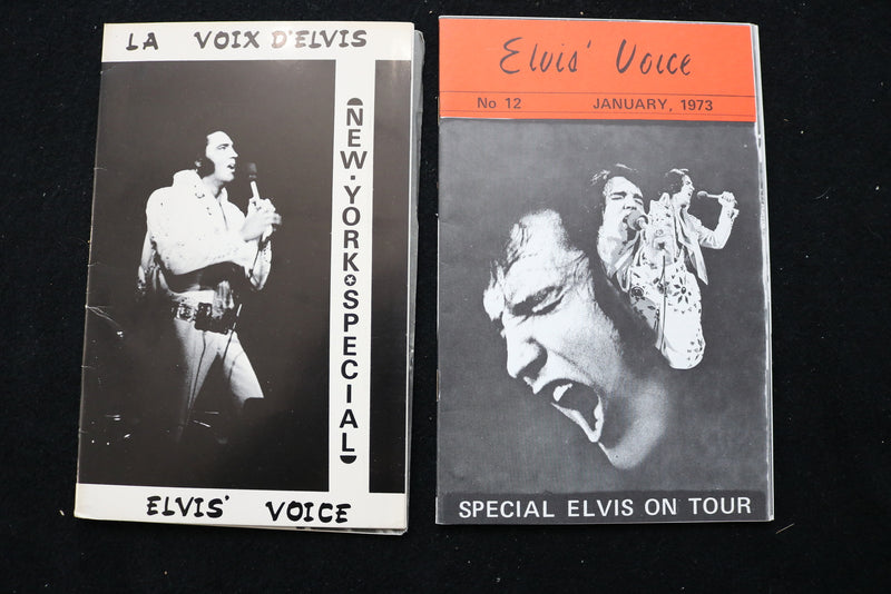1972-1973 ELVIS PRESLEY VOICE MAGAZINES - LOT OF 4 - K 2448