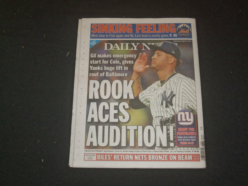 2021 AUGUST 4 NEW YORK DAILY NEWS NEWSPAPER - GOV. CUOMO HARRASED SEVERAL WOMEN