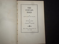1926 THE CURTAIN RISES ON FOUR ONE-ACT PLAYS HARDCOVER BOOK BY B. INGE - KD 9260