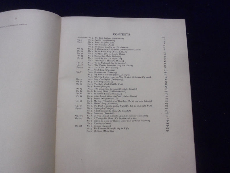 1931 FORTY SONGS JOHANNES BRAHMS SOFTCOVER BOOK EDITED BY JAMES HUNEKER- KD 8491