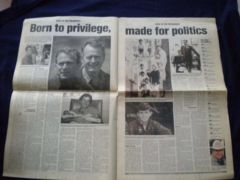 2000 DEC 15 CHICAGO SUN-TIMES NEWSPAPER COMMENORATIVE SECTION - BUSH - NP 5939